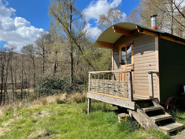 The cosy woodland offgrid Shepherds Hut Hazel is set in a secluded spot in Castle Douglas, near Galloway Forest Park - the UK's first Dark Sky Park. A woodburner will keep things toasty inside, while outside there are plenty of great walks during the day and opportunities to stargaze at night. A three night stay over Hogmanay will cost you £290.