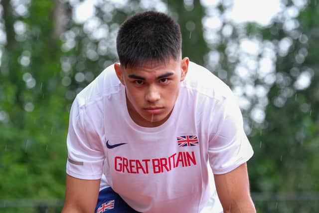 Sheffield sprinter Louie Hinchliffe who has been called up by GB Athletics for the European U20 Championships.