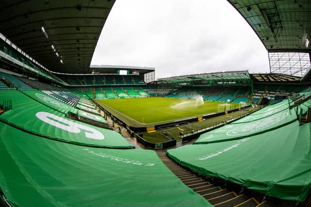 GLASGOW, SCOTLAND - FEBRUARY 06: A General View of Celtic Park before the Scottish Premiership match between Celtic and Motherwell at Celtic Park on February 06, 2021, in Glasgow, Scotland. (Photo by Alan Harvey / SNS Group)