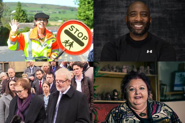 People from Sheffield recognised in the New Year's Honours list include (clockwise from top right) boxer Johnny Nelson, early childhood education researcher Professor Cathy Nutbrown, gambling charity founders Charles and Elisabeth Ritchie, and long-serving lollipop person Jacqueline Higginbottom