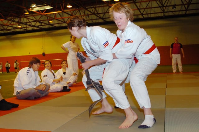 Children from Judo clubs around the region taking part in the Premier League 4 Sports Festival at Crowtree leisure centre. Remember this from 2010?