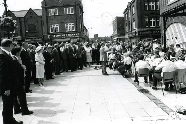 Take a look at this scene from July 1984. It shows Redwell Comprehensive School brass wind band at the opening of the Denmark Centre. Were you there?