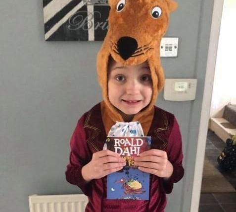 12-year-old Alfie, who attends Bents Green Specialist School, is Road Dahl's Fantastic Mr Fox for the day.