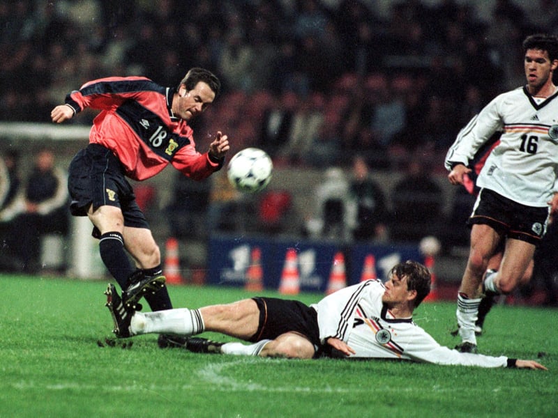 Robbie Winters in action for Scotland as we defeat Germany 1-0 on their own patch.