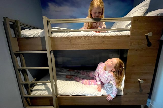 Some of the rooms have bunk beds