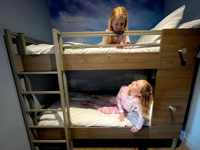 Some of the rooms have bunk beds