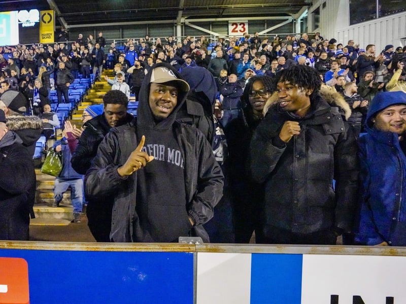 16 December 2023: The cold weather deterred no fans from watching Pompey secure the 3-0 win.