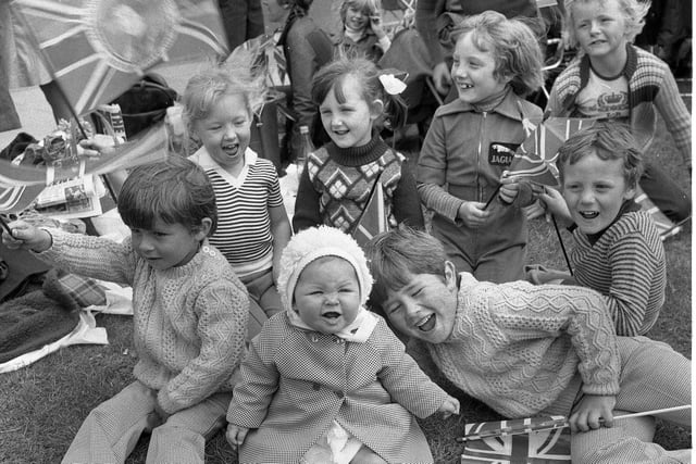 Smiling faces as youngsters wait for a glimpse of the Queen during her visit to Hartlepool in 1977. Can you spot anyone you know?