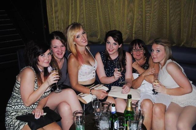 All smiles for these girls on a night out in 2013 in Jacques