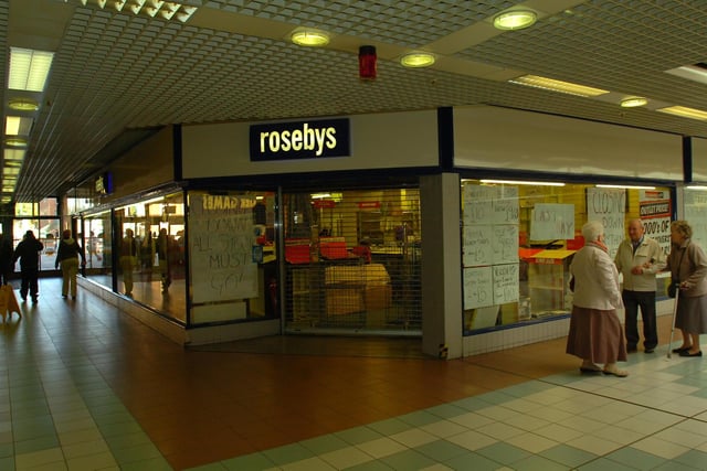 Bedding, cushions, curtains. You got it all at Rosebys which was in the Middleton Grange Shopping Centre but the retail chain went into administration in 2008. Remember it?
