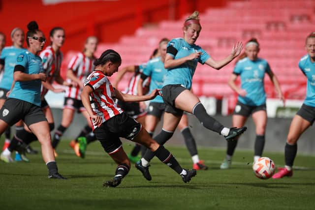Mia Enderby came off the bench to score twice for Sheffield United Women againt Coventry United. Picture: Sheffield United Women Twitter