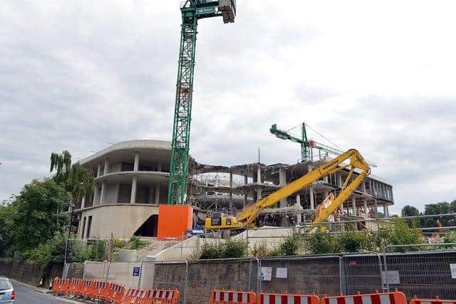 The Faculty of Social Sciences hub had been due for completion in 2021 but construction was halted after ground movement comprised the building's concrete frame.