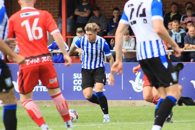 Sheffield Wednesday forward Josh Windass played the second 45 minutes of their pre-season draw with Alfreton Town. Credit: Bill Wheatcroft