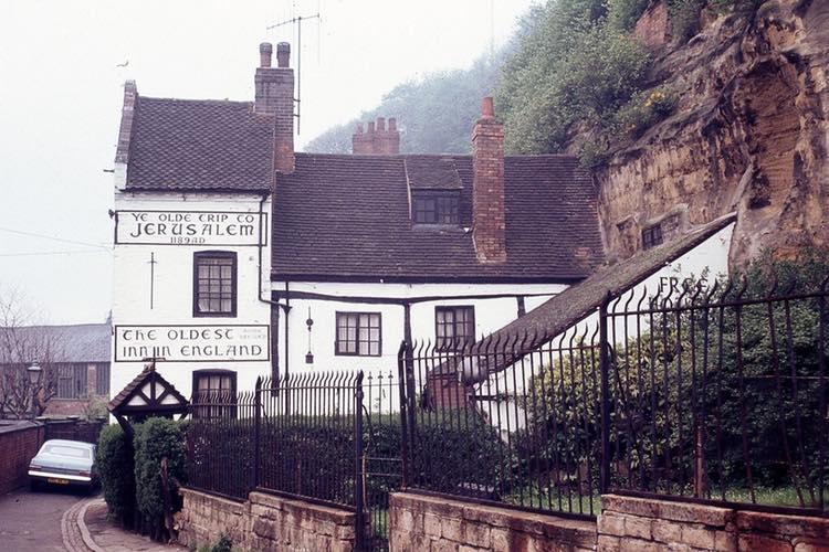 This unusual pub is frequently touted as one of the oddest in the country as it is carved into the sandstone cliff underneath Nottingham Castle. It’s thought to date back to the days of William the Conqueror. The weird name came from the local soldiers who would stop for a drink before journeying to Jerusalem. greeneking-pubs.co.uk