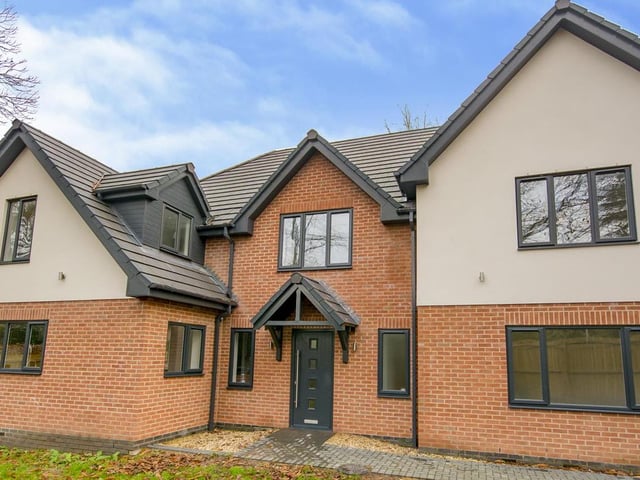 This five-bedroom detached house has an asking price of £669,950. The sale is being handled by BuckleyBrown. (https://www.zoopla.co.uk/for-sale/details/53487567)