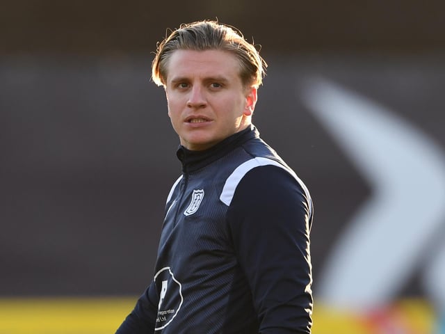 Dundee striker Jason Cummings is training with the club’s Under-18s following his appearance at Open Goal’s live event in Glasgow two days before a Premiership clash with Hearts. James McPake called the stunt “completely unacceptable”. Cummings was deemed unfit to train on the Friday having been pictured on stage dressed as the Joker. (Various)