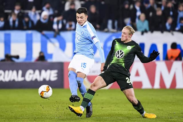 Malmo's Swedish defender Anel Ahmedhodzic (L) is wanted by Sheffield United: JONATHAN NACKSTRAND/AFP via Getty Images
