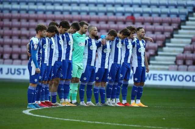 The average age of Wigan Athletic's squad - compared to League One rivals. (Photo by Pete Norton/Getty Images)