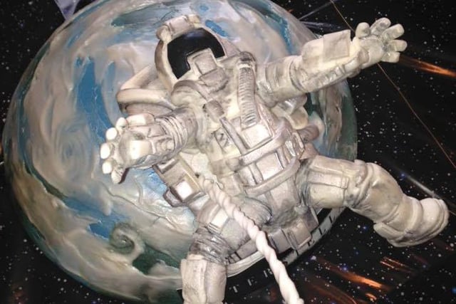 This spaceman cake looks simply out of this world.