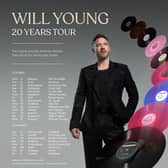 Will Young will be performing at the Utilita Arena, Sheffield on October 24, 2022.