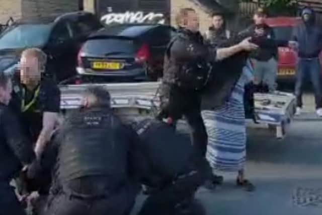 A black Sheffield man has accused police of excessive force after being arrested, held down and armed officers called over ‘a car tax offence’.
Kieron Calvin is also upset that his 60-year-old mother, Jennifer, who has hearing difficulties, was pushed by an armed officer during the incident on Clun Street, Burngreave, on Saturday afternoon.