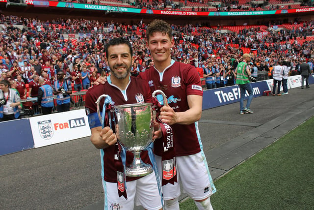 Julio Arca (left) joined South Shields Football Club in 2015 and won three league titles, three promotions and six trophies during his time with the club - including helping the Mariners win the FA Vase at Wembley.