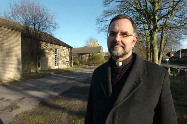 The Reverend Geoffrey White pictured at the Church halls site at Norton