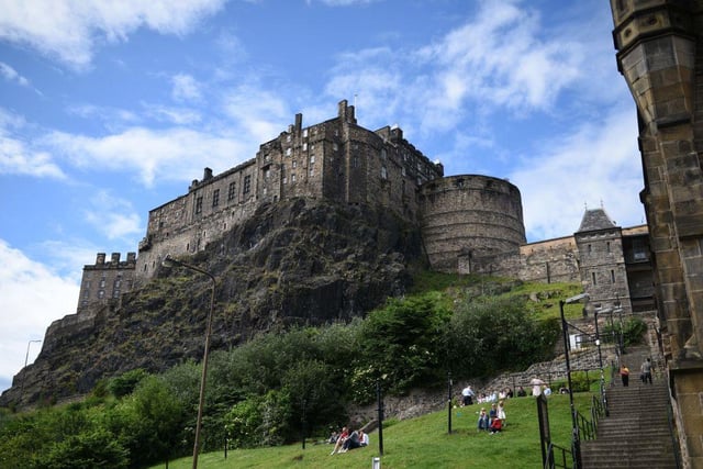 Edinburgh Castle is built on top of a, thankfully long extinct, volcano. The famous Castle Rock was formed by an explosion 340 million years ago.
