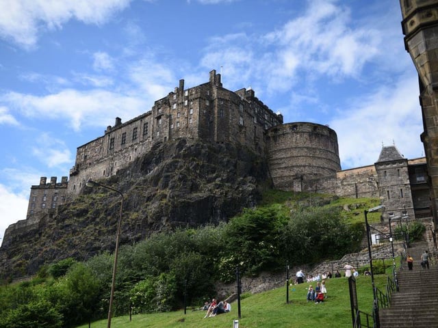 Edinburgh Castle is built on top of a, thankfully long extinct, volcano. The famous Castle Rock was formed by an explosion 340 million years ago.