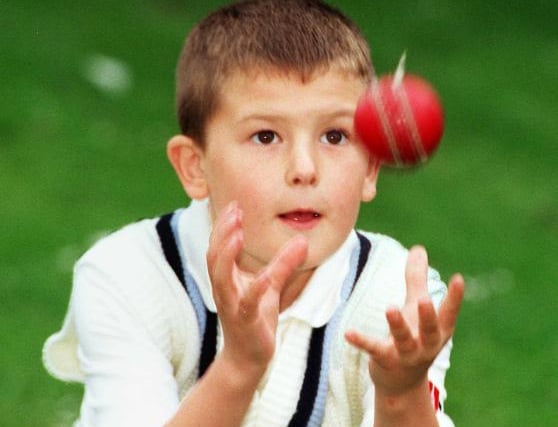 Declan Muldowney aged seven was the youngest player to appear in the Doncaster Star Cricket League. 1998.