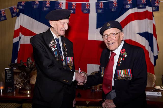 Cyril Elliot 102 and Roy Ashton 99 , both witnessed the Sheffield Blitz in Dec 1940 . Then went on to serve in Normandy and Europe in the Second world war