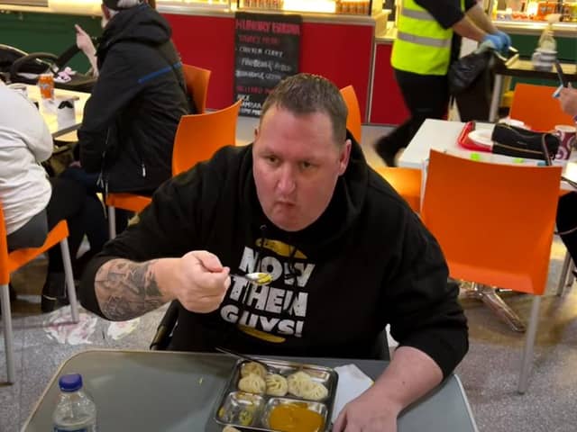Rate My Takeaway star Danny Malin visits the Hungry Buddha Nepalese restaurant in Sheffield's Moor Market to give his verdict (pic: Rate My Takeaway)