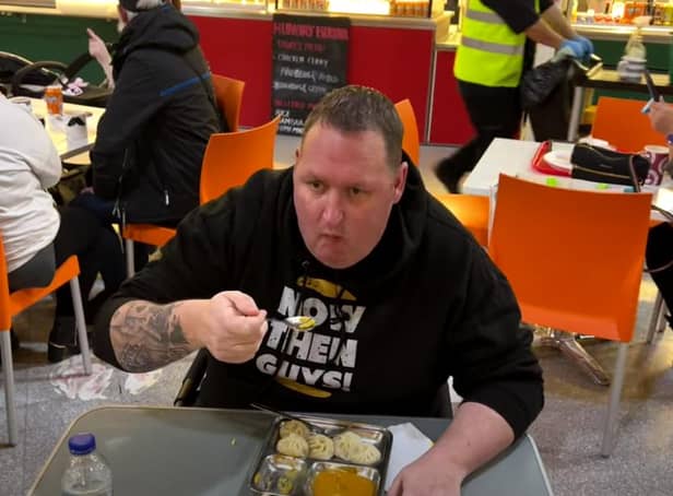 Rate My Takeaway star Danny Malin visits the Hungry Buddha Nepalese restaurant in Sheffield's Moor Market to give his verdict (pic: Rate My Takeaway)