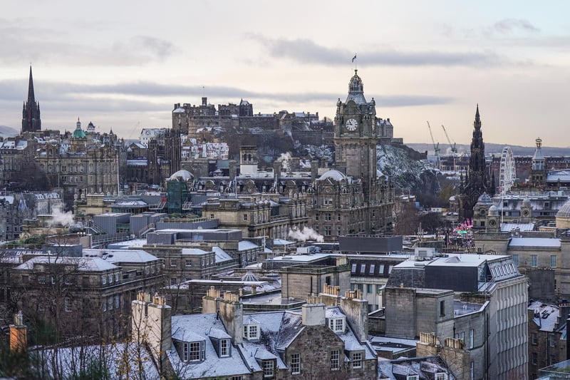 Edinburgh has odds of 1/5 to see snow this month (Photo by Peter Summers/Getty Images).