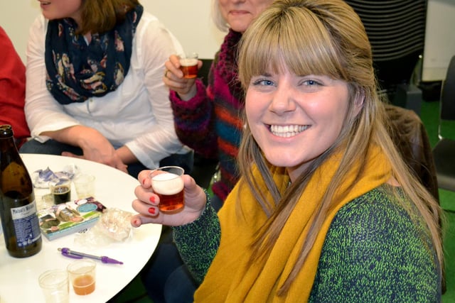 Seven Hills WI member Sarah Alderson enjoyed the beer tasting in 2016