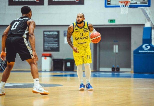 Rodney Glasgow Jr in action for the Sheffield Sharks. Photo: Adam Bates