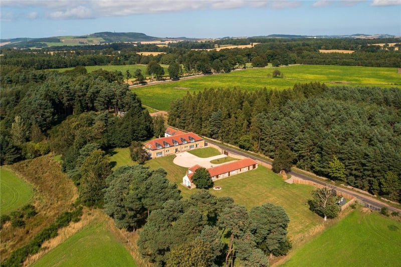 Aerial view of property.
