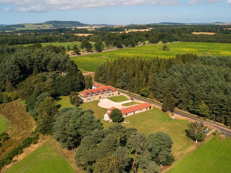 Aerial view of property.