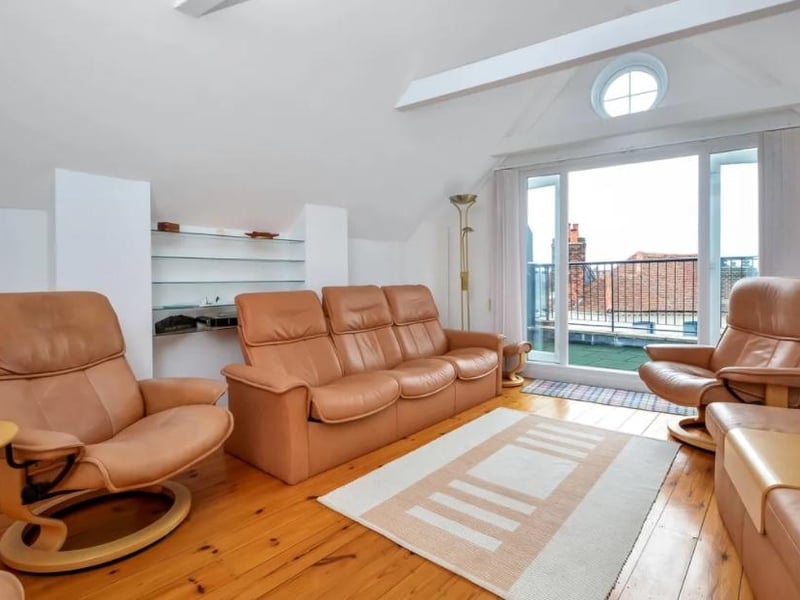 This townhouse in Bath Square, Old Portsmouth, has spectacular harbour views. It is on the market for £835,000.