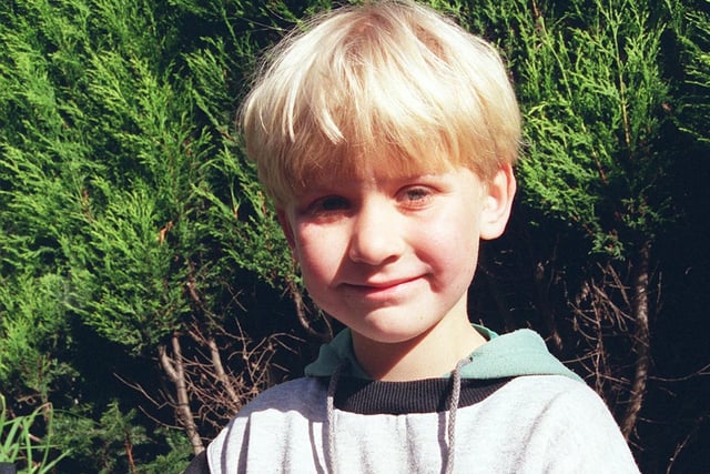 George Williams, 7, at the funday organised by the Sheffield Park Rangers and Wildlife Action  Partnership in 1999