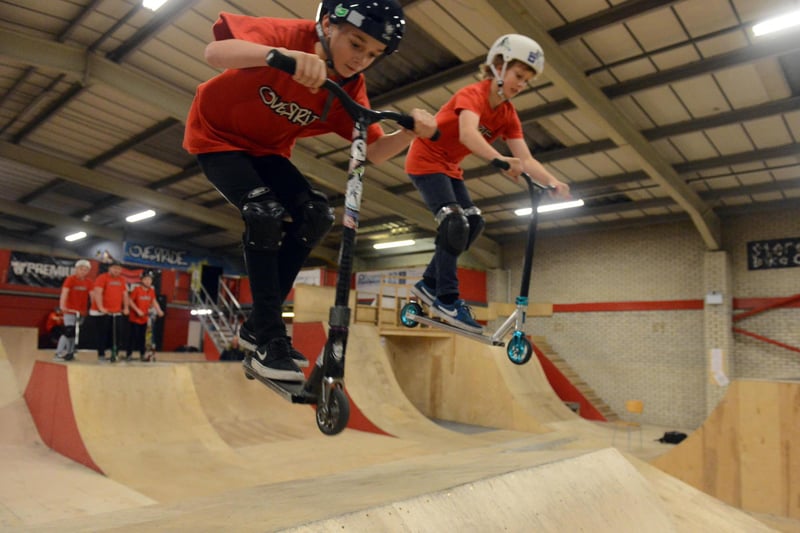 A weekend fundraiser at Override Skate Park in 2015. Were you there?