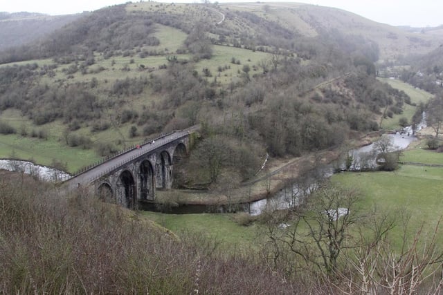 Beautiful View: Looking out over Monsal Dale and the Monsal Trail and viaduct from Monsal Head.