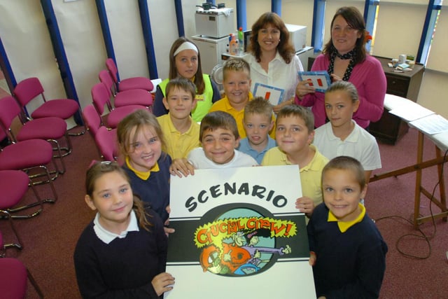 These youngsters were learning all about safety at the 2006 Crucial Crew event.