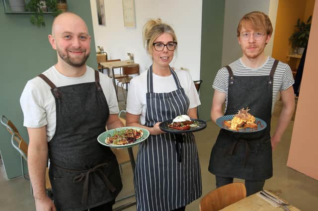 Diners can 'eat out to help out' at Kollective Coffee + Kitchen at the Site Gallery on Brown Street, Sheffield. Picture: Chris Etchells.