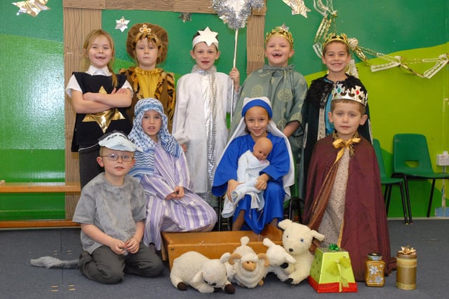 The Infant School production of The Bossy King had a great cast in 2009. Is there someone you know in the picture?