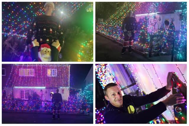 It may not be a white Christmas in Sheffield this year – but it will certainly be a bright Christmas on John Berry’s street, after he put his Christmas  lights up at New Cross Way, Woodhouse. They are pictured when he tested the bulbs out this week.