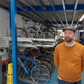 Russell Cutts, of Russell’s Bicycle Shed at the railway station.