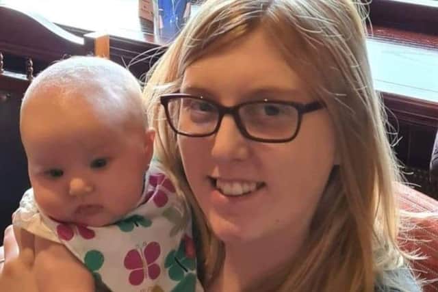 Abi Fisher and her six-month-old daughter. Abi's family have called her a "precious angel" in a beautiful tribute to the mum and teacher.