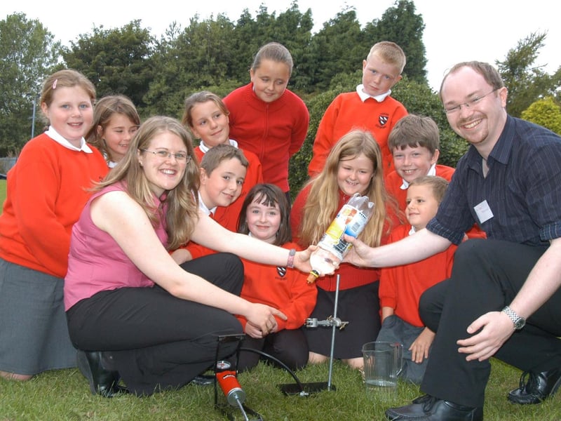 Pupils from Cotsford Juniors were shown how to make a rocket in this view from 2007.