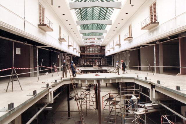 An internal view of Meadowhall before it opened